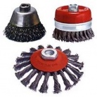 Wire brushes, cup brushes for cleaning, stripping